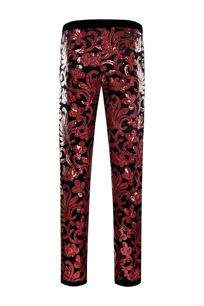 Load image into Gallery viewer, Shawl Lapel One Button Royal Blue Sequins Men's 2 Pieces Suits