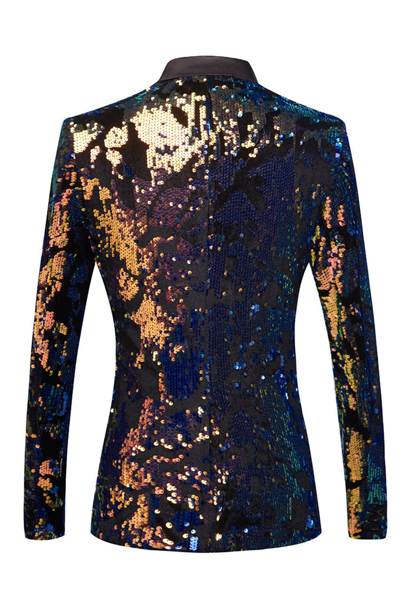 Royal blue deals sequin blazer