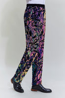 Load image into Gallery viewer, Sparkly Purple Sequins Shawl Lapel Men Two-Piece Suit