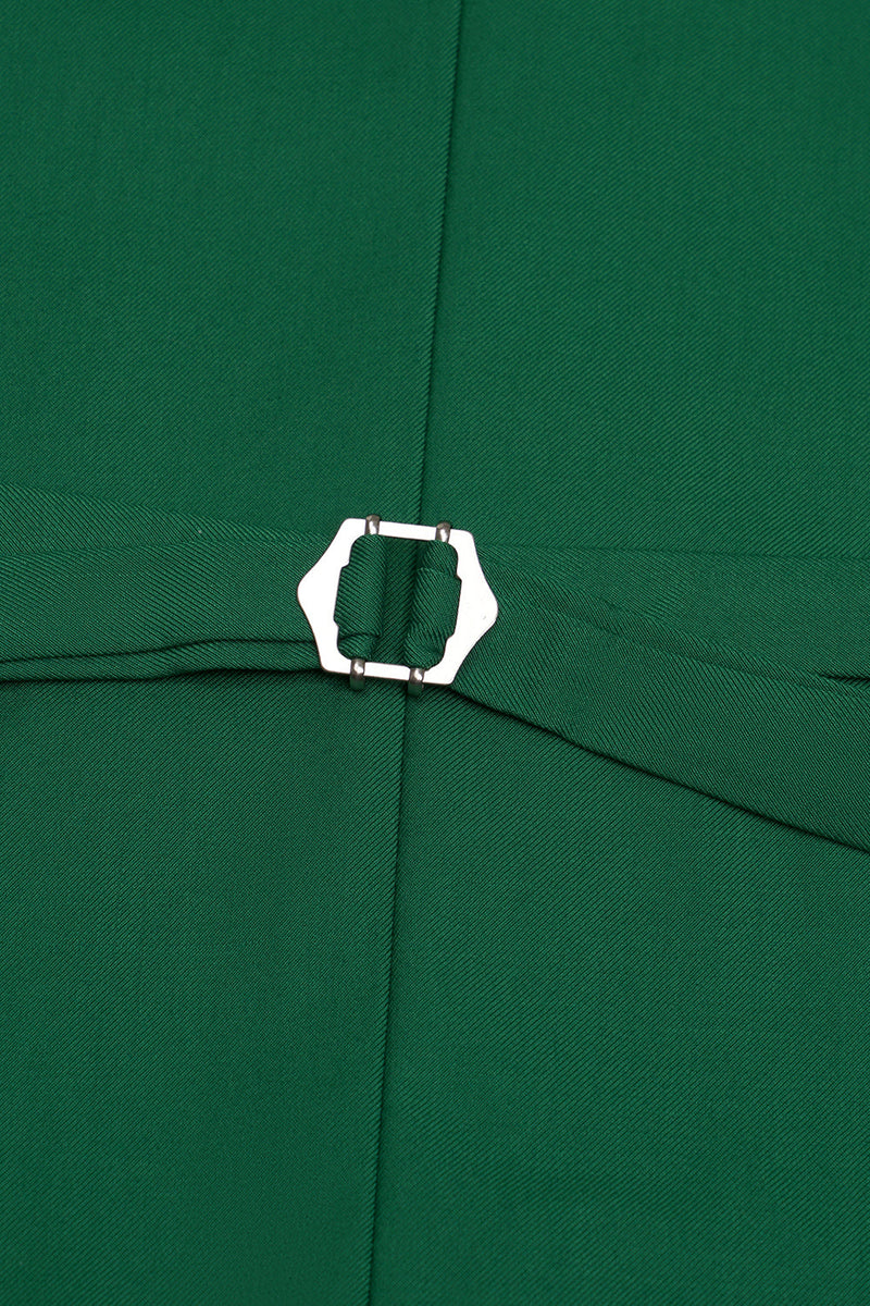 Load image into Gallery viewer, Green Single Breasted Shawl Lapel Men's Suit Vest