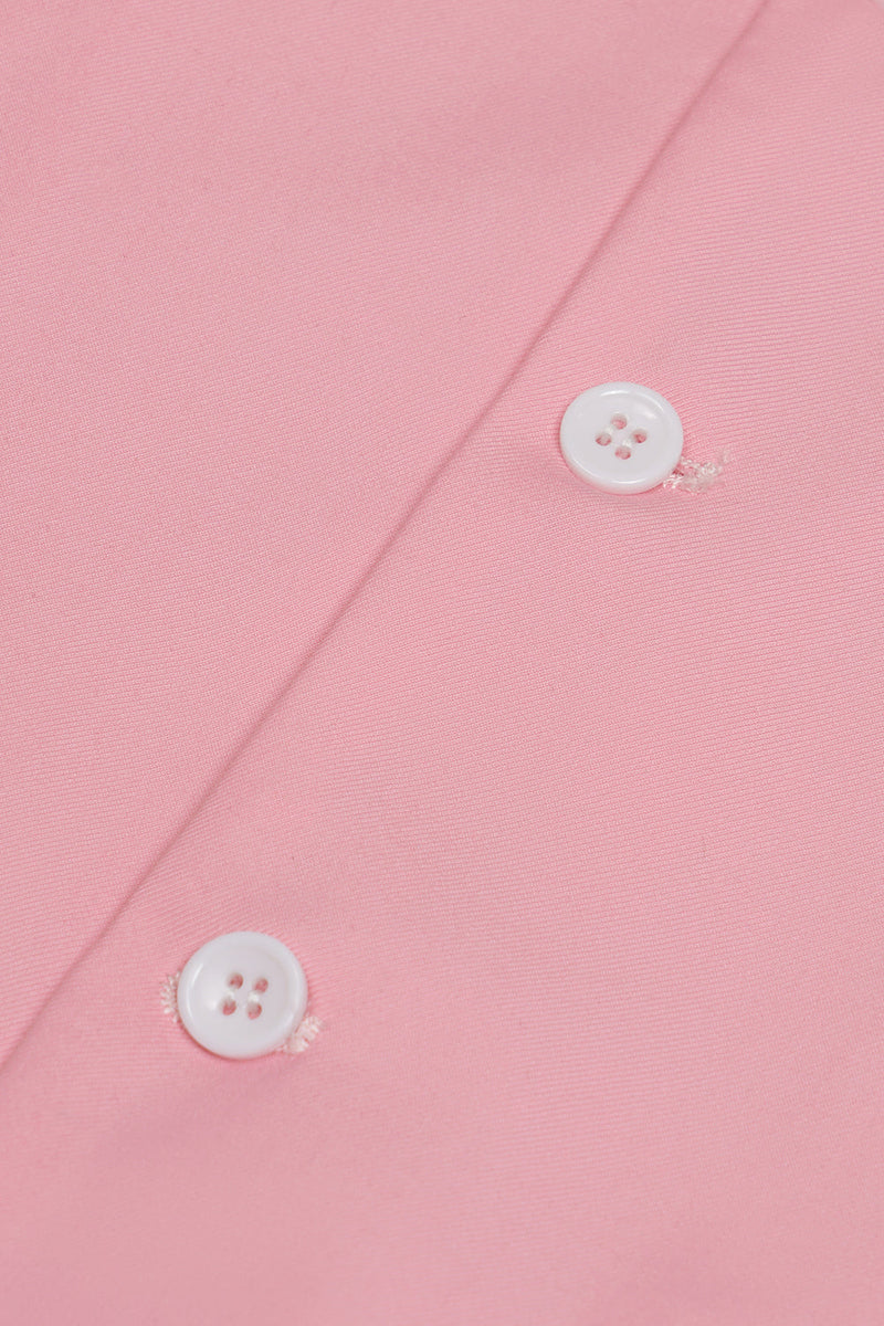 Load image into Gallery viewer, Pink Single Breasted Shawl Lapel Men's Suit Vest