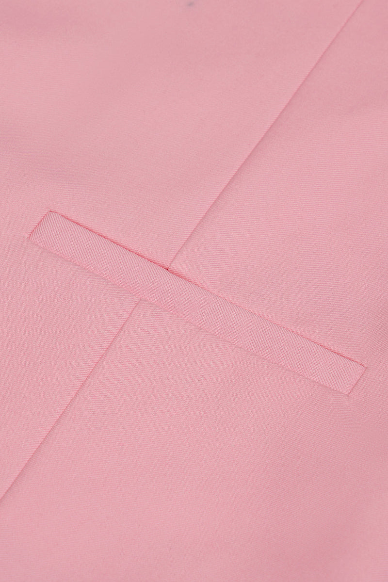 Load image into Gallery viewer, Pink Single Breasted Shawl Lapel Men's Suit Vest