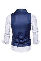 Load image into Gallery viewer, Black Double Breasted Shawl Lapel Men's Suit Vest