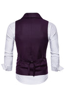 Load image into Gallery viewer, Black Double Breasted Shawl Lapel Men's Suit Vest