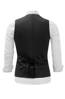 Load image into Gallery viewer, Burgundy Shawl Lapel Single Breasted Men's Suit Vest