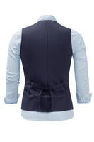 Load image into Gallery viewer, Burgundy Shawl Lapel Single Breasted Men's Suit Vest