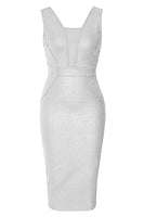 Load image into Gallery viewer, Royal Blue Illusion V-Neck Semi Prom Dress