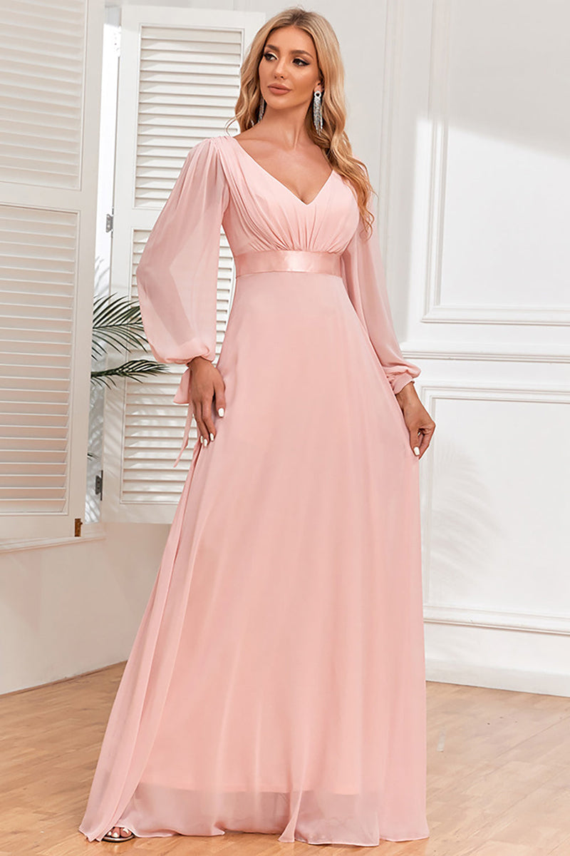 Pink long 2025 party dresses