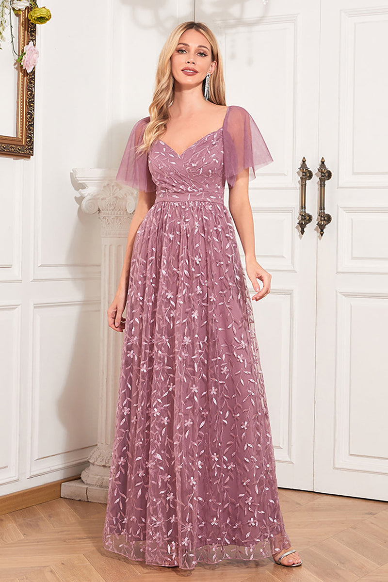 Dusty pink mother shop of the bride dress