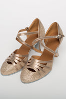 Load image into Gallery viewer, Vintage Style Dance Shoes with Sequins