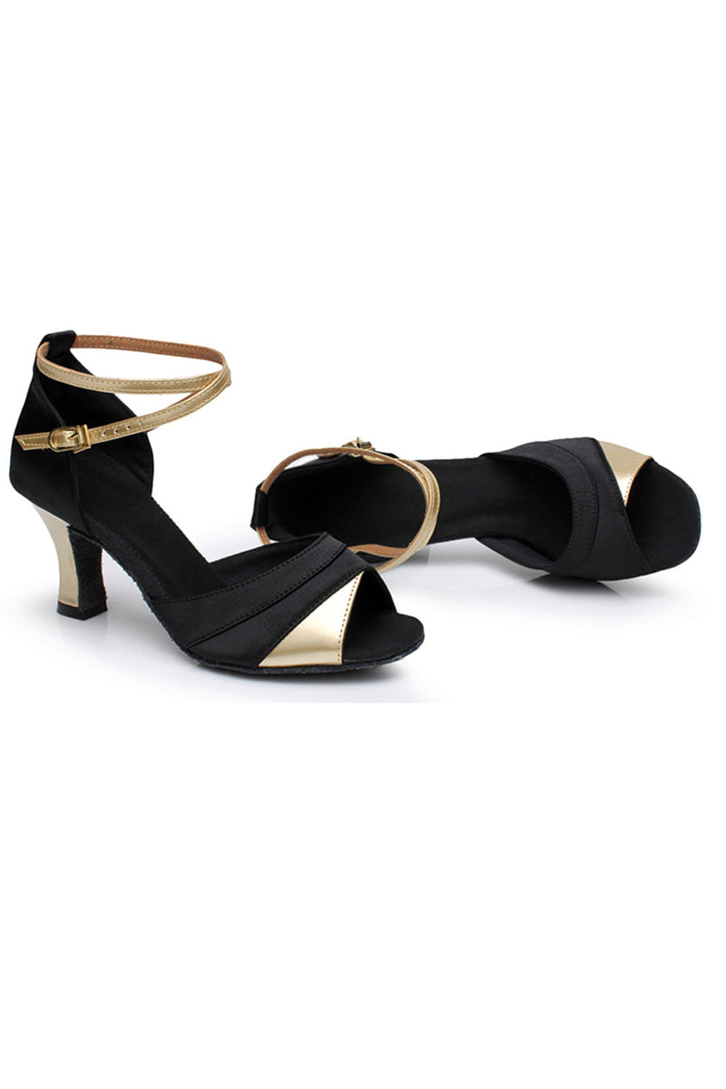 Load image into Gallery viewer, Black Silver Pointed Sandal