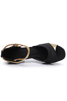 Load image into Gallery viewer, Black Silver Pointed Sandal