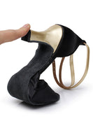 Load image into Gallery viewer, Black Silver Pointed Sandal