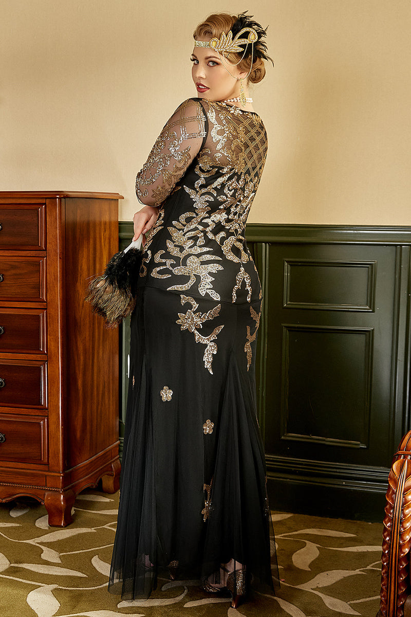 Plus size 1920s evening dresses clearance