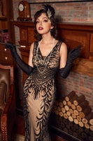 Load image into Gallery viewer, Sequins Gatsby 1920s Prom Dress