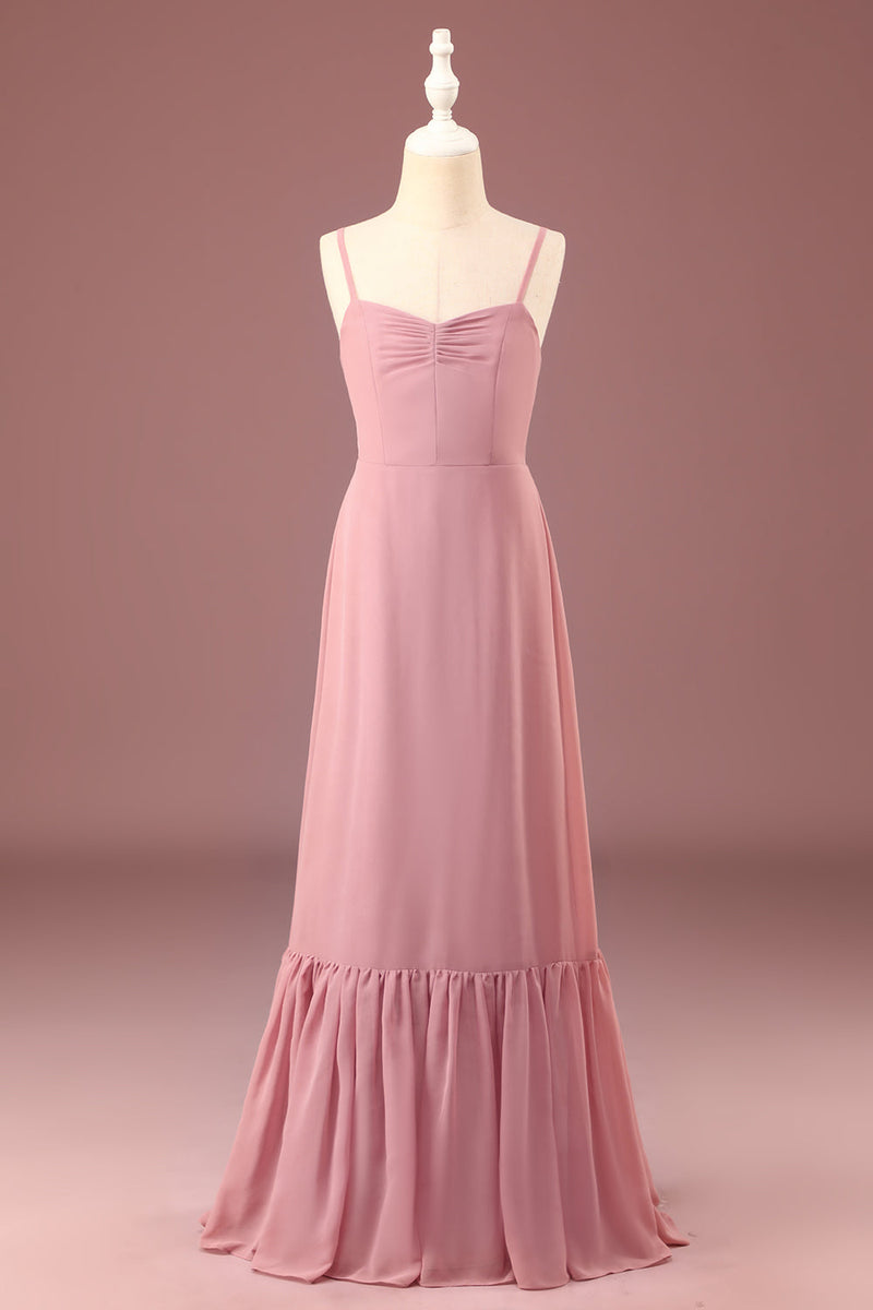 Dusty rose junior dress clearance
