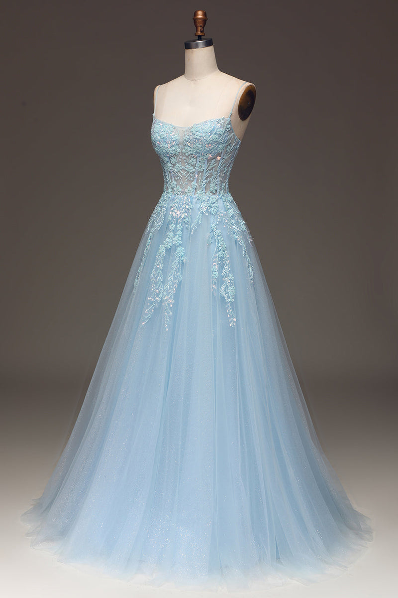 Light blue gown top