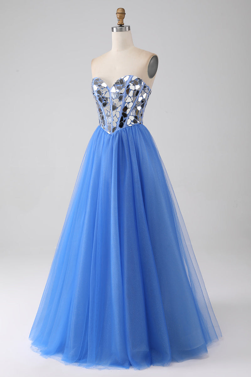 Light royal hot sale blue dress