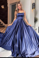 Load image into Gallery viewer, A-Line Spaghetti Straps Green Long Prom Dress