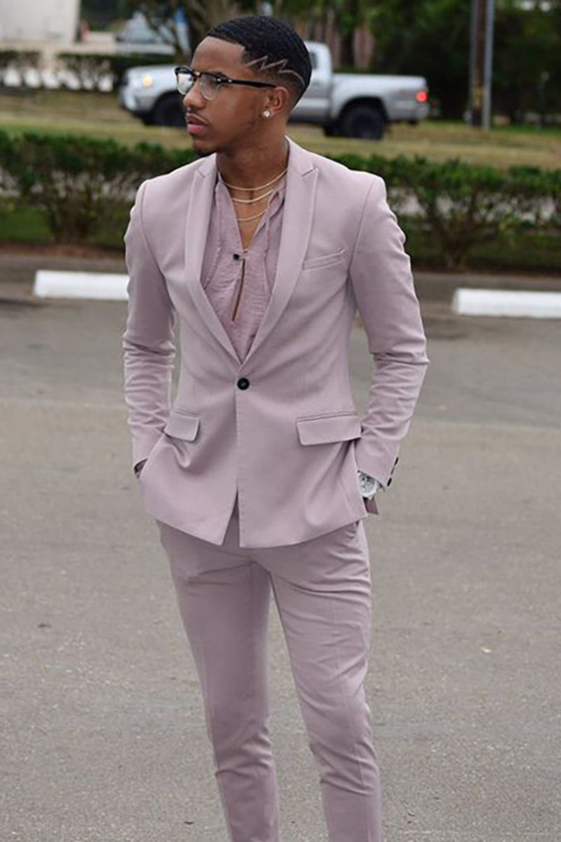 Grey And Pink Suit Charcoal Suit Pink Tie Grooms Club Piece