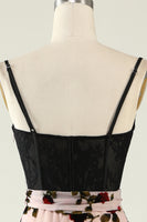 Load image into Gallery viewer, Floral Spaghetti Straps Prom Dress with Slit