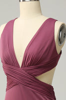 Load image into Gallery viewer, Plus Size Desert Rose Cross Front Long Prom Dress