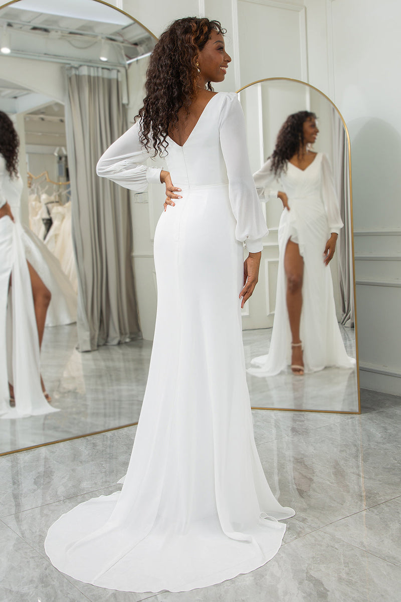 long sleeve boho wedding dress uk Boho Wedding Dress Long Sleeve