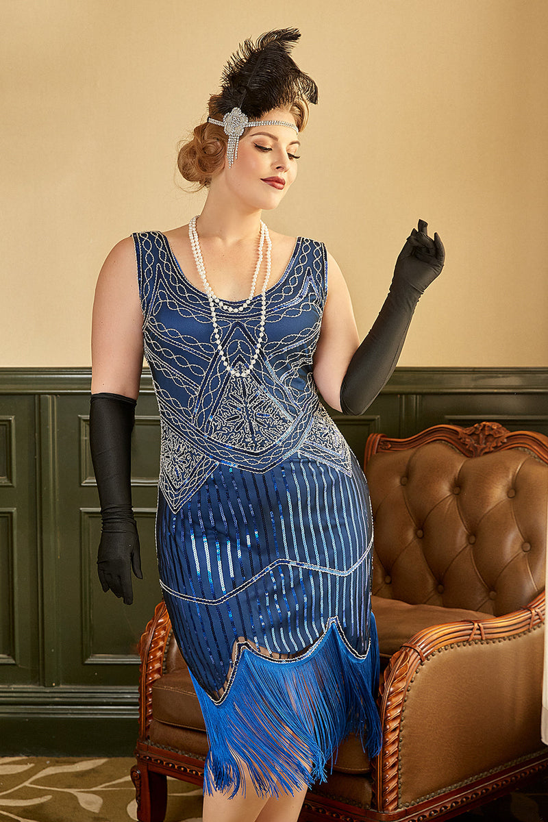 royal blue flapper dress Plus Size Royal Blue 1920s Dress 1920s Blue Evelyn Plus Size Gatsby Dress Flapper Boutique