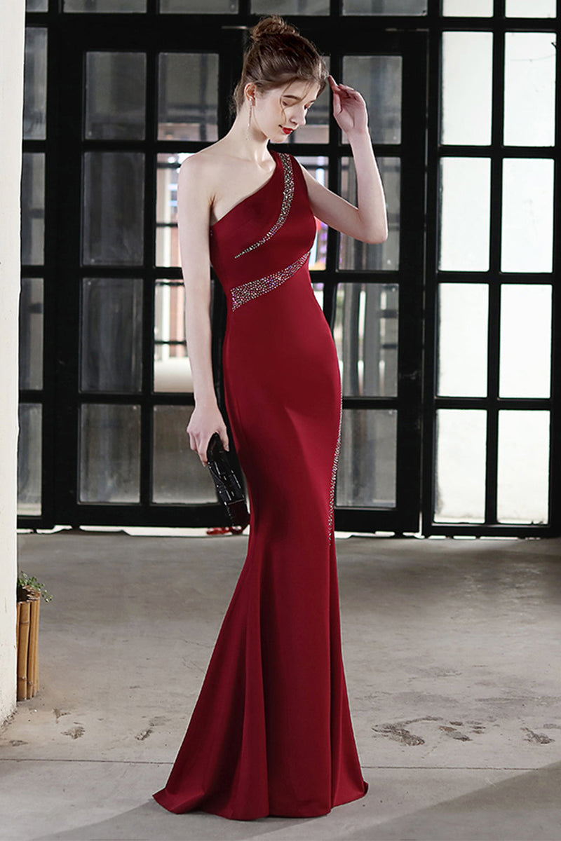 Load image into Gallery viewer, Black Mermaid Prom Dress with Beading