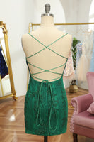 Load image into Gallery viewer, Green Lace Tight Party Dress