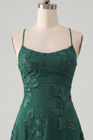 Load image into Gallery viewer, Floral Fuchsia A-Line Spaghetti Straps Short Cocktail Dress