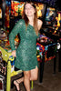 Load image into Gallery viewer, Blue Sequins Party Dress with Sleeves