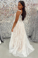 Load image into Gallery viewer, White Off the Shoulder Prom Dress with Appliques