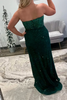 Load image into Gallery viewer, Sparkly Blue Sweetheart Sequins Bodycon Long Corset Prom Dress with Beading
