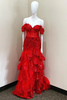 Load image into Gallery viewer, Navy A Line Off the Shoulder Long Prom Dress with Lace