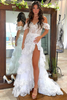 Load image into Gallery viewer, Navy A Line Off the Shoulder Long Prom Dress with Lace