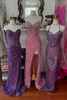 Load image into Gallery viewer, Sparkly Royal Blue Sweetheart Sequins Long Corset Prom Dress with Beading