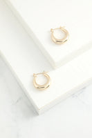 Load image into Gallery viewer, Gold Simple Circle Earrings