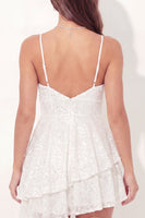 Load image into Gallery viewer, Sparkly White Short A Line Sequin Graduation Dress with Ruffles