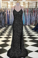 Load image into Gallery viewer, Fuchsia Sequin Mermaid Prom Dress