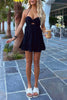 Load image into Gallery viewer, Simple Black Keyhole Halter A-Line Mini Birthday Dress