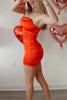 Load image into Gallery viewer, Red Bodycon Satin Strapless Mini Birthday Dress