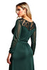 Load image into Gallery viewer, Elegant Dark Green A Line Satin Plus Size Long Mother of the Bride Dress