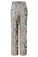 Load image into Gallery viewer, Sparkly 2 Piece Grey Peak Lapel Floral Women Prom Suits with Sequins