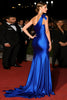 Load image into Gallery viewer, Royal Blue Mermaid One Shoulder Long Gala Dress with 3D Flower