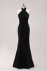Load image into Gallery viewer, Mermaid Brown Halter Bridesmaid Dress