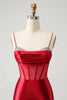 Load image into Gallery viewer, Glitter Fuchsia Corset Beaded Tight Party Dress