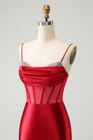 Load image into Gallery viewer, Glitter Fuchsia Corset Beaded Tight Party Dress