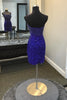 Load image into Gallery viewer, Sparkly Golden Strapless Tight Corset Rhinestones Short Prom Dress