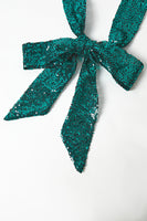 Load image into Gallery viewer, Sparkly Green Sequins Notched Lapel Women Suits with Belt